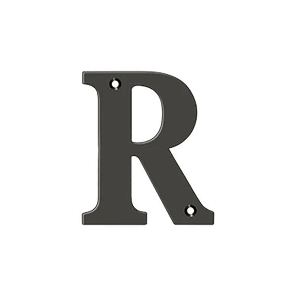 Deltana - 4" Residential Letter R - Optional Finish