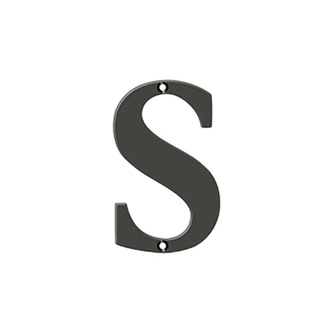 Deltana - 4" Residential Letter S - Optional Finish Deltana - 4" Residential Letter S - Optional Finish