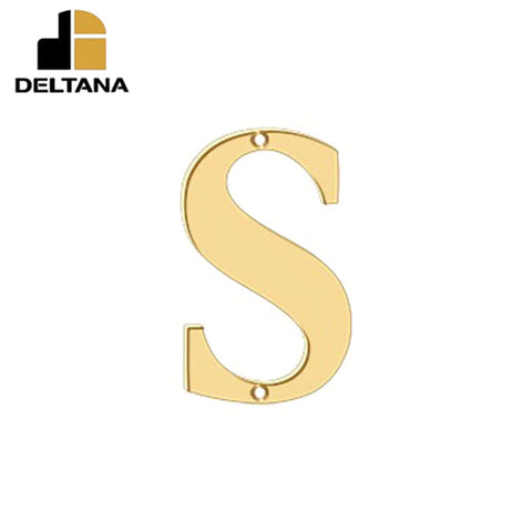 Deltana - 4" Residential Letter S - Optional Finish Deltana - 4" Residential Letter S - Optional Finish
