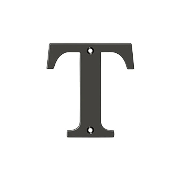 Deltana - 4" Residential Letter T - Optional Finish