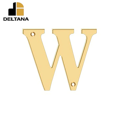 Deltana - 4" Residential Letter W - Optional Finish Deltana - 4" Residential Letter W - Optional Finish