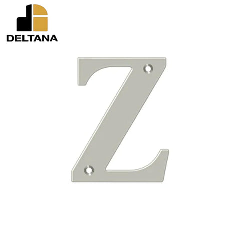 Deltana - 4" Residential Letter Z - Optional Finish Deltana - 4" Residential Letter Z - Optional Finish