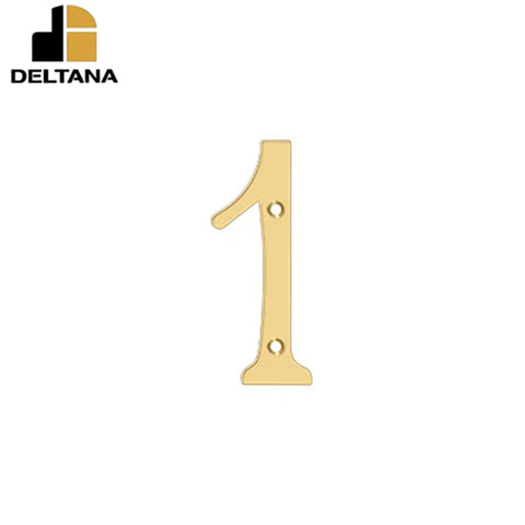 Deltana - 4" Numbers - Solid Brass - Optional Finish Deltana - 4" Numbers - Solid Brass - Optional Finish