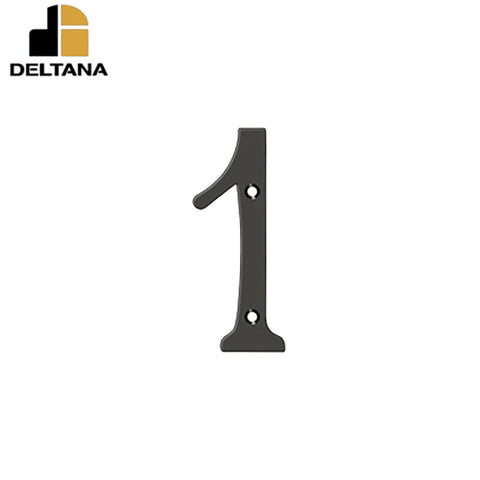 Deltana - 4" Numbers - Solid Brass - Optional Finish Deltana - 4" Numbers - Solid Brass - Optional Finish