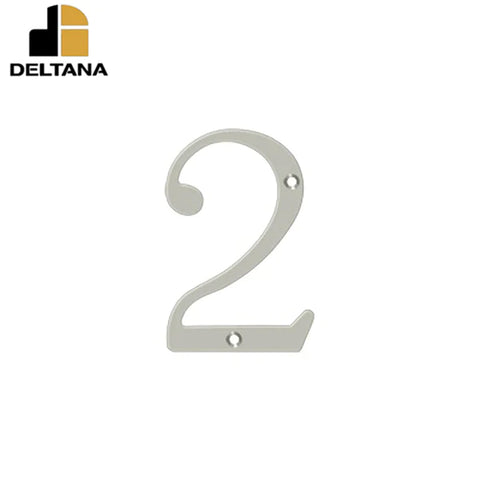 Deltana - 4" Numbers - Solid Brass - Optional Finish Deltana - 4" Numbers - Solid Brass - Optional Finish