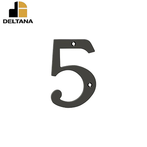 Deltana - 4" Numbers - Solid Brass - Optional Finish Deltana - 4" Numbers - Solid Brass - Optional Finish