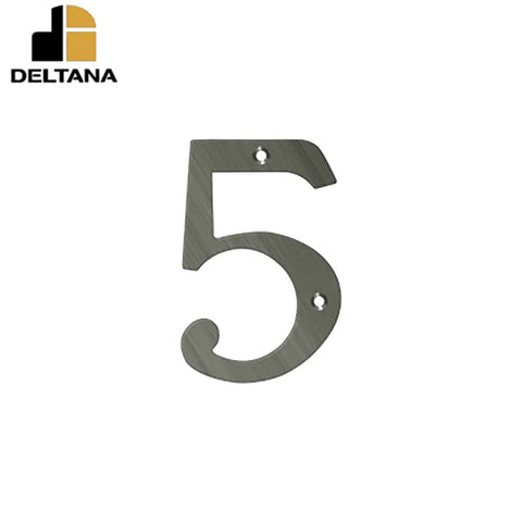 Deltana - 4" Numbers - Solid Brass - Optional Finish Deltana - 4" Numbers - Solid Brass - Optional Finish
