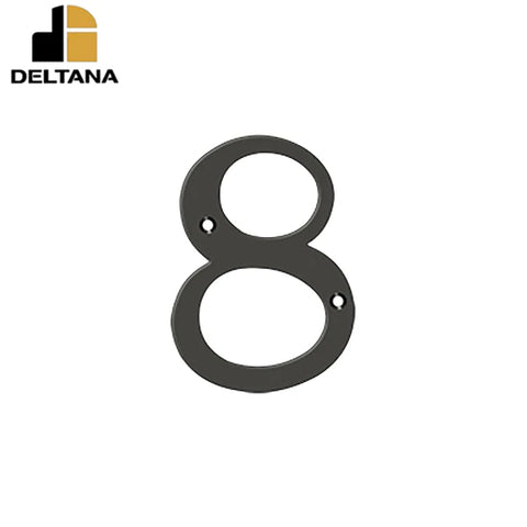 Deltana - 4" Numbers - Solid Brass - Optional Finish Deltana - 4" Numbers - Solid Brass - Optional Finish