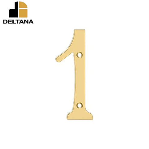 Deltana - 6" Numbers - Solid Brass - Optional Finish Deltana - 6" Numbers - Solid Brass - Optional Finish