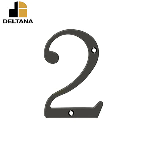 Deltana - 6" Numbers - Solid Brass - Optional Finish Deltana - 6" Numbers - Solid Brass - Optional Finish