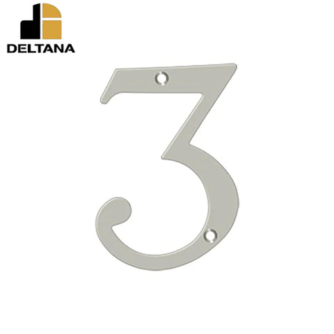 Deltana - 6" Numbers - Solid Brass - Optional Finish Deltana - 6" Numbers - Solid Brass - Optional Finish