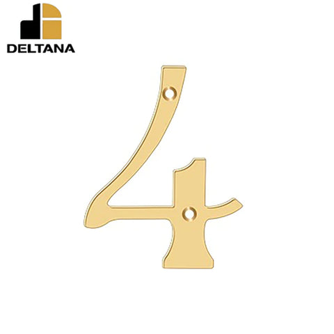 Deltana - 6" Numbers - Solid Brass - Optional Finish Deltana - 6" Numbers - Solid Brass - Optional Finish