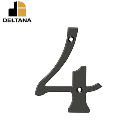 Deltana - 6" Numbers - Solid Brass - Optional Finish Deltana - 6" Numbers - Solid Brass - Optional Finish
