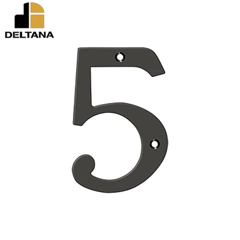 Deltana - 6" Numbers - Solid Brass - Optional Finish Deltana - 6" Numbers - Solid Brass - Optional Finish