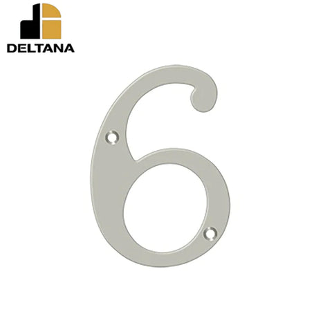 Deltana - 6" Numbers - Solid Brass - Optional Finish Deltana - 6" Numbers - Solid Brass - Optional Finish