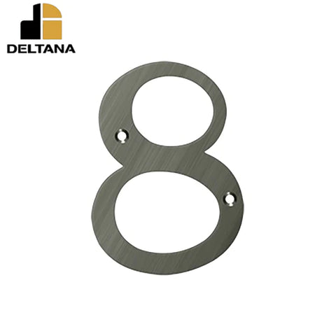 Deltana - 6" Numbers - Solid Brass - Optional Finish Deltana - 6" Numbers - Solid Brass - Optional Finish