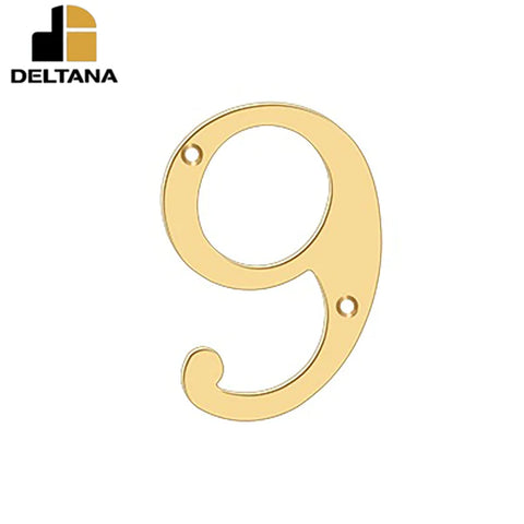 Deltana - 6" Numbers - Solid Brass - Optional Finish Deltana - 6" Numbers - Solid Brass - Optional Finish