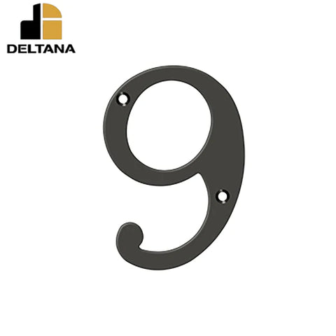 Deltana - 6" Numbers - Solid Brass - Optional Finish Deltana - 6" Numbers - Solid Brass - Optional Finish
