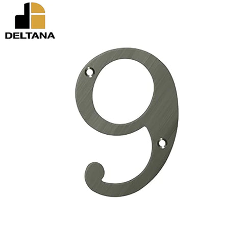 Deltana - 6" Numbers - Solid Brass - Optional Finish Deltana - 6" Numbers - Solid Brass - Optional Finish