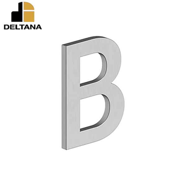 Deltana - 4" Letter B - B Series w/ Risers - Stainless Steel - Optional Finish