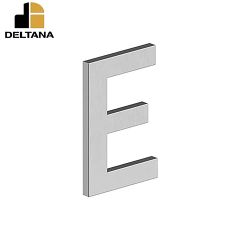Deltana - 4" Letter E - B Series w/ Risers - Stainless Steel - Optional Finish Deltana - 4" Letter E - B Series w/ Risers - Stainless Steel - Optional Finish