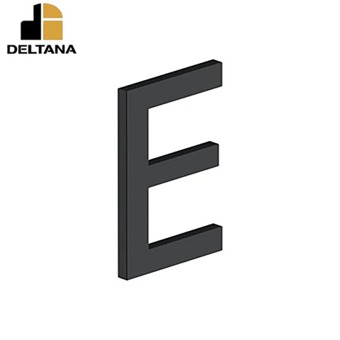 Deltana - 4" Letter E - E Series w/ Risers - Stainless Steel - Optional Finish Deltana - 4" Letter E - E Series w/ Risers - Stainless Steel - Optional Finish