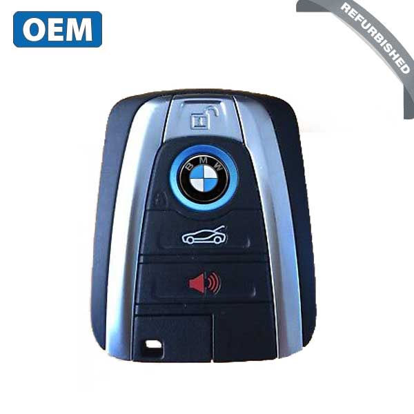 2015-2017 BMW i3 / i8 / 4-Button Smart Key / PN: 2013DJ5983 / NBGIDGNG1 / CAS4+ / FEM / 434 Mhz (OEM REFURB) - UHS Hardware 2015-2017 BMW i3 / i8 / 4-Button Smart Key / PN: 2013DJ5983 / NBGIDGNG1 / CAS4+ / FEM / 434 Mhz (OEM REFURB) - UHS Hardware