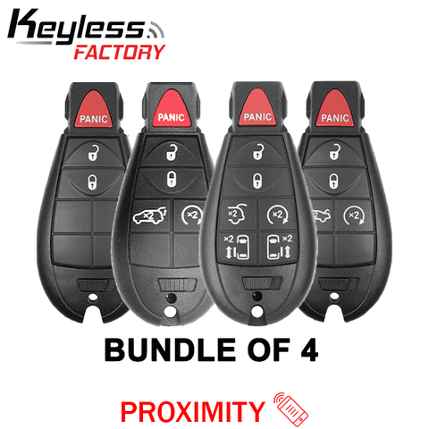 2008-2019 Chrysler Dodge VW Jeep / Bundle of Fobik Keys / PN: 56046734AH / IYZ-C01C / Keyless Go Fobik (BUNDLE OF 4) - UHS Hardware 2008-2019 Chrysler Dodge VW Jeep / Bundle of Fobik Keys / PN: 56046734AH / IYZ-C01C / Keyless Go Fobik (BUNDLE OF 4) - UHS Hardware