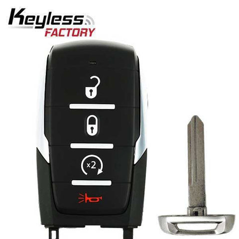 2019-2020 Dodge Ram 1500 Pickup / 4-Button Smart Key / PN: 68291689AD / OHT-4882056 (RSK-DDG-1504) - UHS Hardware 2019-2020 Dodge Ram 1500 Pickup / 4-Button Smart Key / PN: 68291689AD / OHT-4882056 (RSK-DDG-1504) - UHS Hardware