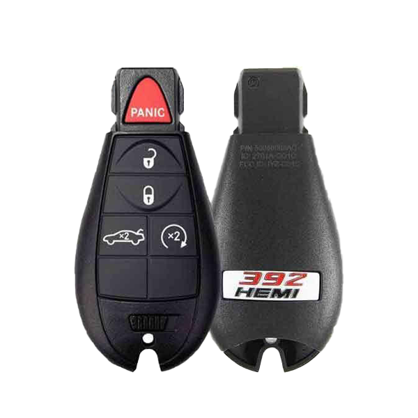 2009- 2014 Dodge Challenger HEMI / 5-Button Fobik Key / PN: 56046668AD / IYZ-C01C / Keyless Go Fobik (OEM) - UHS Hardware 2009- 2014 Dodge Challenger HEMI / 5-Button Fobik Key / PN: 56046668AD / IYZ-C01C / Keyless Go Fobik (OEM) - UHS Hardware