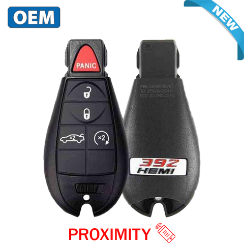 2009- 2014 Dodge Challenger HEMI / 5-Button Fobik Key / PN: 56046668AD / IYZ-C01C / Keyless Go Fobik (OEM) - UHS Hardware 2009- 2014 Dodge Challenger HEMI / 5-Button Fobik Key / PN: 56046668AD / IYZ-C01C / Keyless Go Fobik (OEM) - UHS Hardware