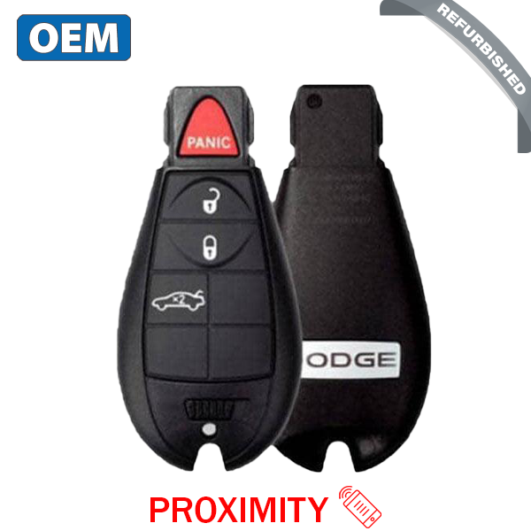 2008-2014 Dodge Challenger / Charger / 4-Button Fobik Key / PN: 56046695 AE / IYZ-C01C / Keyless Go Fobik (OEM Refurb) - UHS Hardware 2008-2014 Dodge Challenger / Charger / 4-Button Fobik Key / PN: 56046695 AE / IYZ-C01C / Keyless Go Fobik (OEM Refurb) - UHS Hardware