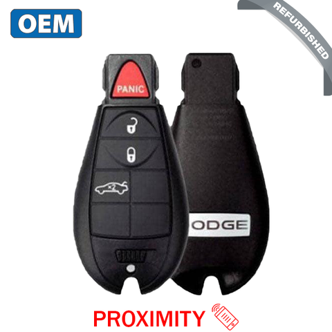 2008-2014 Dodge Challenger / Charger / 4-Button Fobik Key / PN: 56046695 AE / IYZ-C01C / Keyless Go Fobik (OEM Refurb) - UHS Hardware 2008-2014 Dodge Challenger / Charger / 4-Button Fobik Key / PN: 56046695 AE / IYZ-C01C / Keyless Go Fobik (OEM Refurb) - UHS Hardware