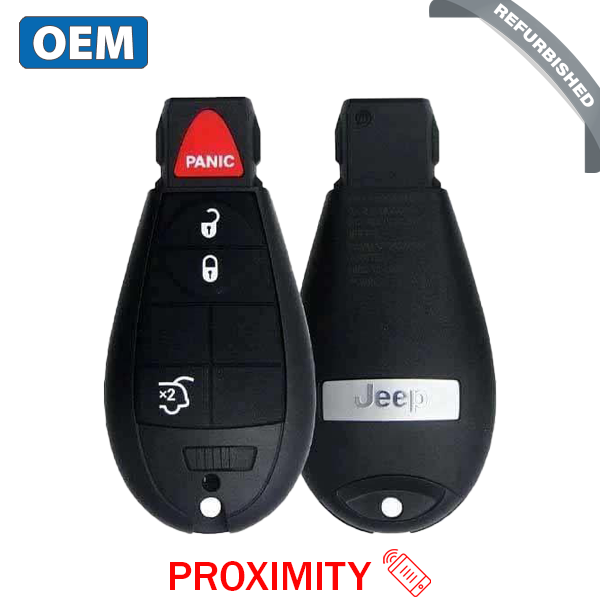 2009-2013 Jeep Grand Cherokee / 4-Button Fobik Key / PN: 68051664AH / IYZ-C01C / Keyless Go Fobik (OEM Refurb) - UHS Hardware 2009-2013 Jeep Grand Cherokee / 4-Button Fobik Key / PN: 68051664AH / IYZ-C01C / Keyless Go Fobik (OEM Refurb) - UHS Hardware