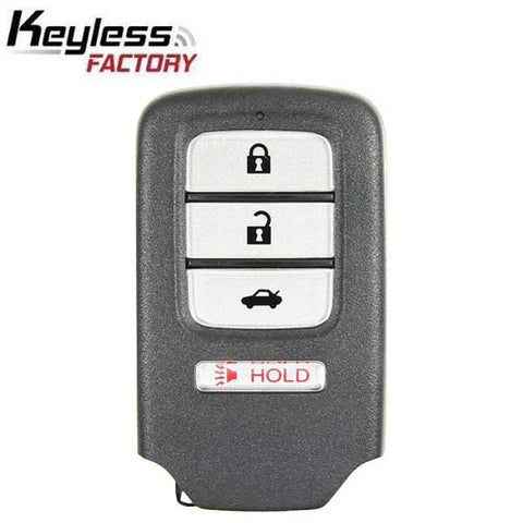 2013-2015 Honda Accord Civic / 4-Button Smart Key / PN: 72147-T2A-A01 / ACJ932HK1210A (RSK-HON-AC12-4) - UHS Hardware 2013-2015 Honda Accord Civic / 4-Button Smart Key / PN: 72147-T2A-A01 / ACJ932HK1210A (RSK-HON-AC12-4) - UHS Hardware