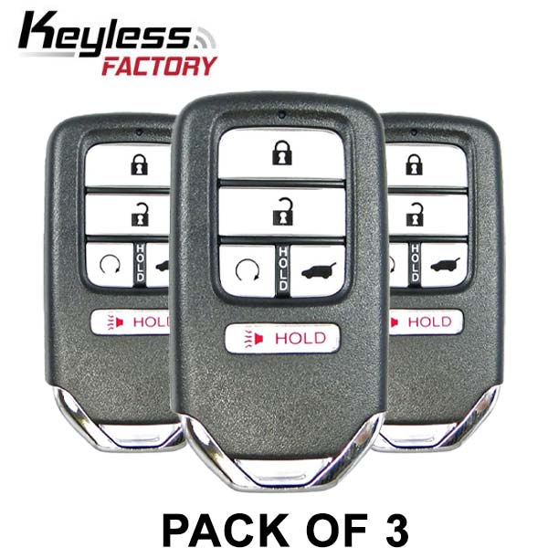 2016-2021 Honda Pilot Civic / 5-Button Smart Key / PN: 72147-TG7-A11 / KR5V2X V44 (BUNDLE OF 3) - UHS Hardware 2016-2021 Honda Pilot Civic / 5-Button Smart Key / PN: 72147-TG7-A11 / KR5V2X V44 (BUNDLE OF 3) - UHS Hardware