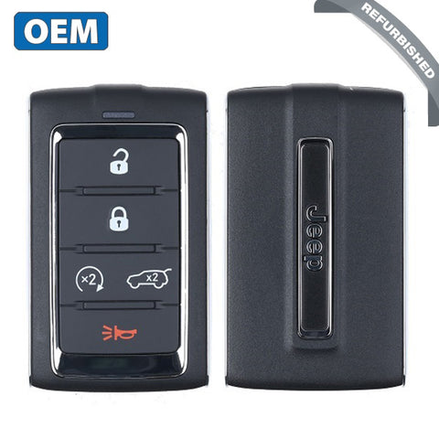 2021-2022 Jeep Grand Cherokee L / 5-Button Smart Key / PN: 68377534AB / M3NWXF0B1 (OEM Refurb) 2021-2022 Jeep Grand Cherokee L / 5-Button Smart Key / PN: 68377534AB / M3NWXF0B1 (OEM Refurb)