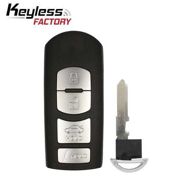 2014-2019 Mazda / 4-Button Smart Key / PN: GJY9-67-5DY / WAZSKE13D01 WAZSKE13D02 (RSK-MAZ-D1T) - UHS Hardware 2014-2019 Mazda / 4-Button Smart Key / PN: GJY9-67-5DY / WAZSKE13D01 WAZSKE13D02 (RSK-MAZ-D1T) - UHS Hardware