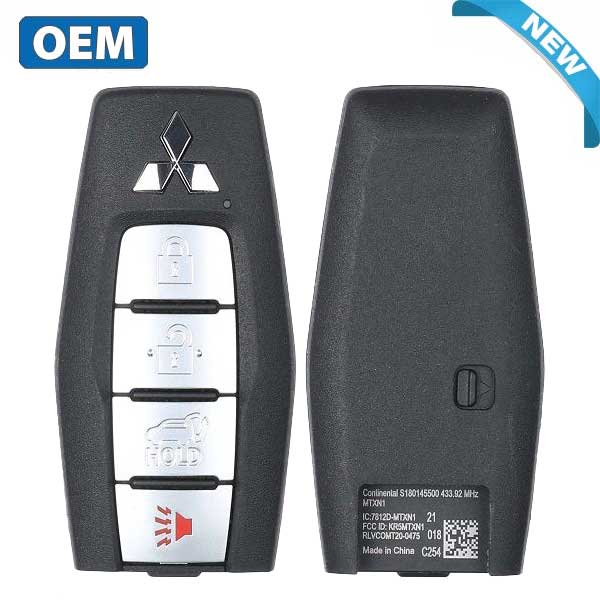2021-2022 Mitsubishi Outlander / 4-Button Smart Key / PN: 8637C254 / KR5MTXN1 (OEM) - UHS Hardware 2021-2022 Mitsubishi Outlander / 4-Button Smart Key / PN: 8637C254 / KR5MTXN1 (OEM) - UHS Hardware