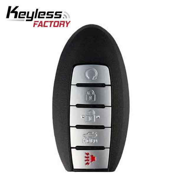 2016-2018 Infiniti / Nissan / 5-Button Smart Key / PN: 285E3-4RA0B / KR5S180144014 / (IC 204) (RSK-NIS-1618-5) - UHS Hardware