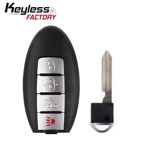 2013-2019 Nissan Sentra Versa Leaf / 4-Button Smart Key / PN: 285E3-3SG0D / CWTWB1U840 (RSK-NIS-SEN4) - UHS Hardware 2013-2019 Nissan Sentra Versa Leaf / 4-Button Smart Key / PN: 285E3-3SG0D / CWTWB1U840 (RSK-NIS-SEN4) - UHS Hardware