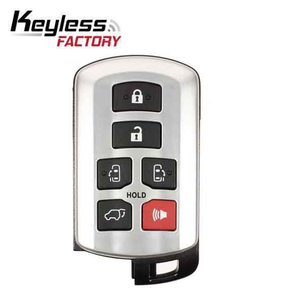 2011-2020 Toyota Sienna / 6-Button Smart Key / PN: 89904-08010 / HYQ14ADR ( RSK-TOY-SIENNA) - UHS Hardware 2011-2020 Toyota Sienna / 6-Button Smart Key / PN: 89904-08010 / HYQ14ADR ( RSK-TOY-SIENNA) - UHS Hardware