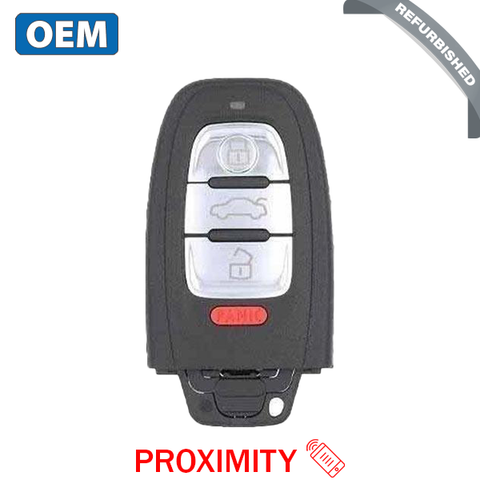 2008-2016 Audi / 4-Button Smart Key / PN: 8T0959754G / IYZFBSB802 / Comfort Access (OEM Refurb) - UHS Hardware 2008-2016 Audi / 4-Button Smart Key / PN: 8T0959754G / IYZFBSB802 / Comfort Access (OEM Refurb) - UHS Hardware