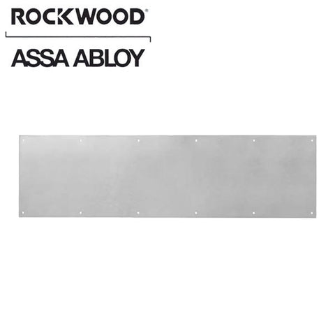 Rockwood - K1050 - Metal Kick Plate - 10" x 35" - Satin Stainless Steel - UHS Hardware Rockwood - K1050 - Metal Kick Plate - 10" x 35" - Satin Stainless Steel - UHS Hardware