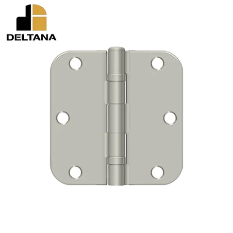 Deltana - 3-1/2" x 3-1/2" x 5/8" Radius Hinge - Ball Bearing - Optional Finish Deltana - 3-1/2" x 3-1/2" x 5/8" Radius Hinge - Ball Bearing - Optional Finish
