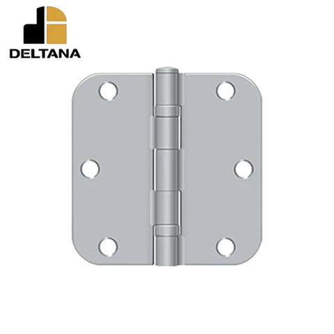 Deltana - 3-1/2" x 3-1/2" x 5/8" Radius Hinge - Ball Bearing - Optional Finish Deltana - 3-1/2" x 3-1/2" x 5/8" Radius Hinge - Ball Bearing - Optional Finish