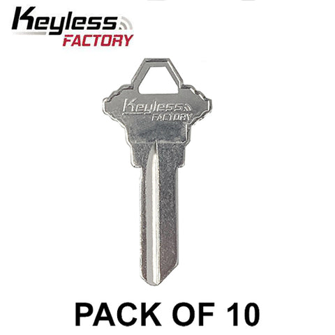 SC1-N Nickel Finish Schlage Key Blanks (10 PACK) (AFTERMARKET) - UHS Hardware SC1-N Nickel Finish Schlage Key Blanks (10 PACK) (AFTERMARKET) - UHS Hardware