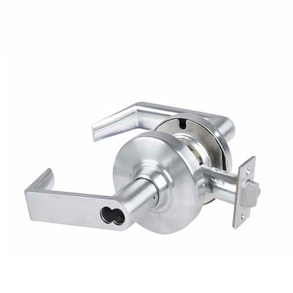 Schlage - ALX80J - Commercial Lever Set - Storeroom - Less FSIC - Satin Chrome - Rhodes Lever - Fire Rated - Grade 2 - UHS Hardware Schlage - ALX80J - Commercial Lever Set - Storeroom - Less FSIC - Satin Chrome - Rhodes Lever - Fire Rated - Grade 2 - UHS Hardware