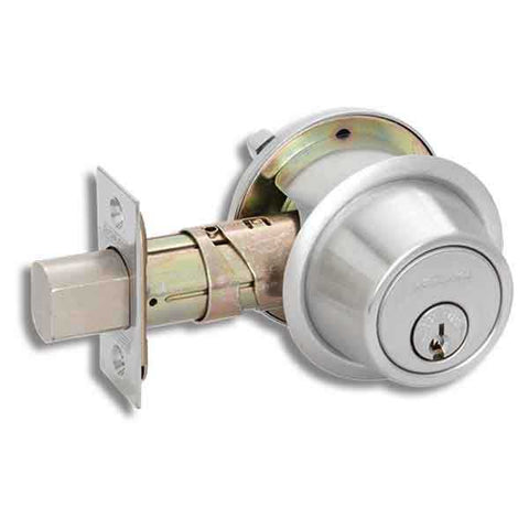 Schlage - B560P - Single Cylinder Deadbolt - Entrance - Satin Chrome - Schlage "C" Keyway - Grade 2 - UHS Hardware Schlage - B560P - Single Cylinder Deadbolt - Entrance - Satin Chrome - Schlage "C" Keyway - Grade 2 - UHS Hardware