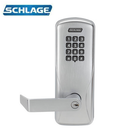 Schlage - CO-100 - Grade 1 Cylinder Keypad Programmable Lock - 6-pin - Rhodes Lever - Right hand - Classroom - Optional Finish - Grade 1 - UHS Hardware Schlage - CO-100 - Grade 1 Cylinder Keypad Programmable Lock - 6-pin - Rhodes Lever - Right hand - Classroom - Optional Finish - Grade 1 - UHS Hardware